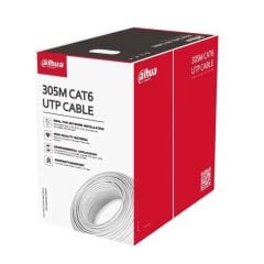 Dahua DH‑PFM920I‑6UN‑C 305 m UTP Cat6 %100 Saf Bakır Ağ Kablosu – Gri Renk