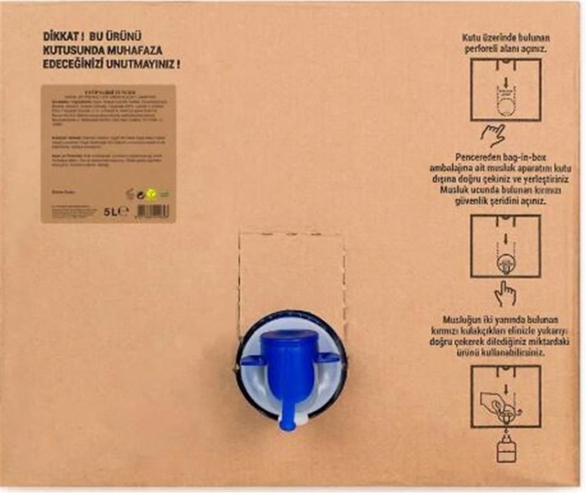 Eyüp Sabri Tuncer Alaçatı Lavantası Doğal Zeytinyağlı Sıvı Sabun 5 Litre (Bag in Box)