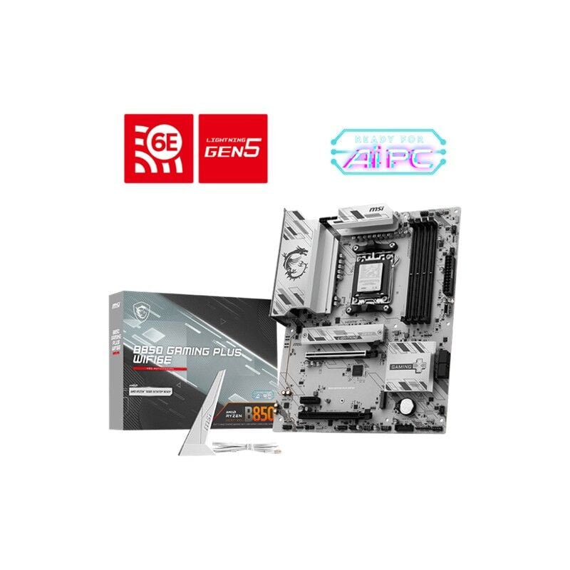 MSI B850 GAMING PLUS WIFI AMD B850 Soket AM5 DDR5 8200MT/s (OC) Wi-Fi 6E ATX Anakart