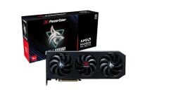 PowerColor Hellhound Radeon RX 9070 16GB GDDR6 256‑Bit PCIe 5.0 RX9070 16G‑L/OC 3584 Stream işlemcili, 12‑faz DrMOS, Twin‑BIOS OC/Silent, 2‑Slot Triple‑Fan Turbo Soğutma Gaming Ekran Kartı