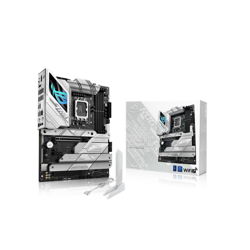 ASUS ROG STRIX Z790‑A GAMING WiFi II Intel Z790 DDR5‑8000+(OC) ATX Anakart, LGA 1700 Soket (Intel Core 12./13./14. Nesil) HDMI 2.1 + DisplayPort, 4× DIMM, 5× M.2, USB 3.2 Gen 2×2, Wi‑Fi 7, Intel 2.5 Gb LAN
