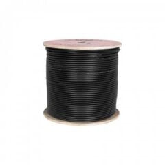 FRISBY FNW‑CAT525 305MT 0.45 MM 26AWG CAT5E Dış Mekan UTP Kablo – 305 Metre Siyah, UV & Suya Dayanıklı