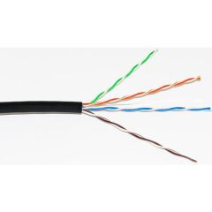 FRISBY FNW‑CAT525 305MT 0.45 MM 26AWG CAT5E Dış Mekan UTP Kablo – 305 Metre Siyah, UV & Suya Dayanıklı
