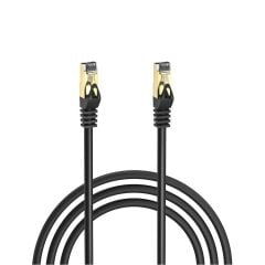 S-link MM-CAT710 10m Siyah S-FTP CCA CAT7 Gold Uçlu Ağ Bağlantı Kablosu
