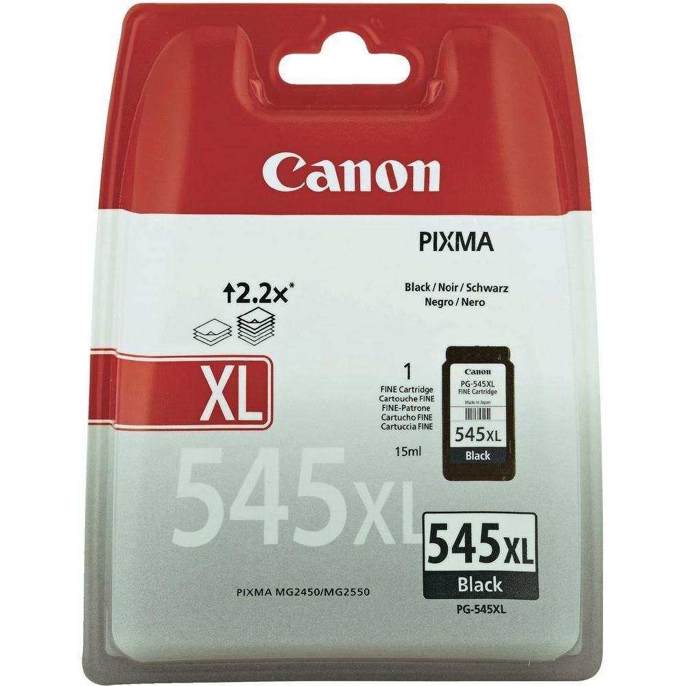 Canon PG-545XL Siyah (Black) Yüksek Kapasiteli Orijinal Mürekkep Kartuşu