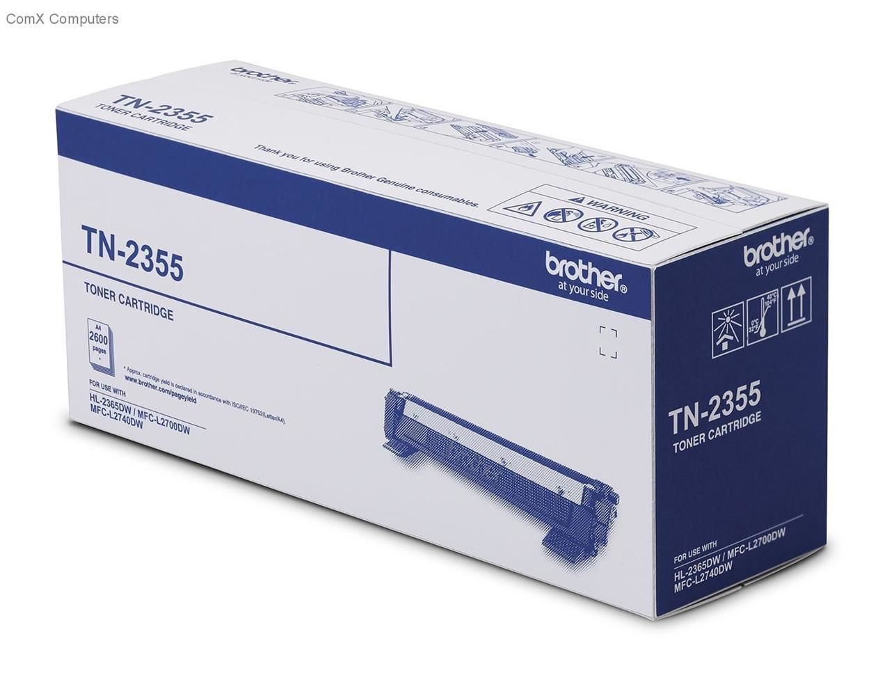 Brother TN-2355 Yüksek Kapasiteli Siyah (Black) Lazer Toner Kartuşu - HL-L2365DW / MFC-L2700DW / MFC-L2740DW Serisi 2.600 Sayfa