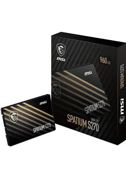 MSI SPATIUM S270 960GB 2.5'' SATA III SSD (500MB/s, 3D NAND)