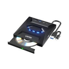 UNITEK T1037A01 Harici DVD-RW Type-C/A + 5in1 Çoklu Dock Station