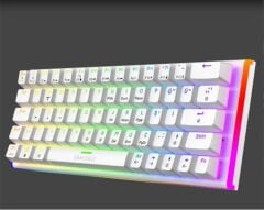 Gameagle Caladria GE2026 RGB Kablolu Türkçe Layout Mekanik Beyaz Oyuncu Klavyesi