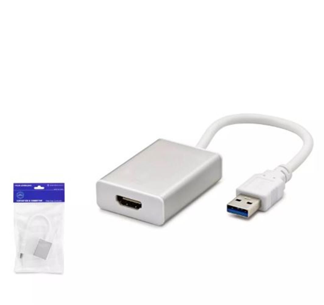 Hadron HDX1287 USB 3.0 to HDMI Dişi (F) 1920x1080P 50-60Hz Görüntü Aktarım Dönüştürücü Beyaz