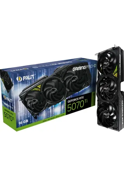 Palit GeForce RTX 5070 Ti GamingPro-S OC 16GB GDDR7 256-bit PCIe 5.0 Ekran Kartı