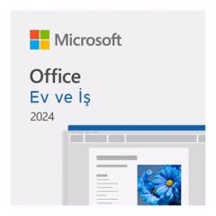 Microsoft Office 2024 Ev ve İş Türkçe/İngilizce 1 Kullanıcı Dijital Lisans (ESD)