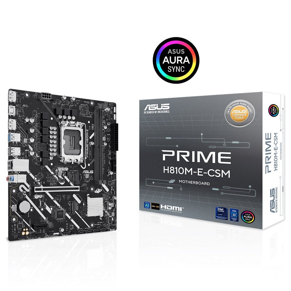 Asus Prime H810M-E-CSM Intel LGA1851 DDR5 mATX Anakart