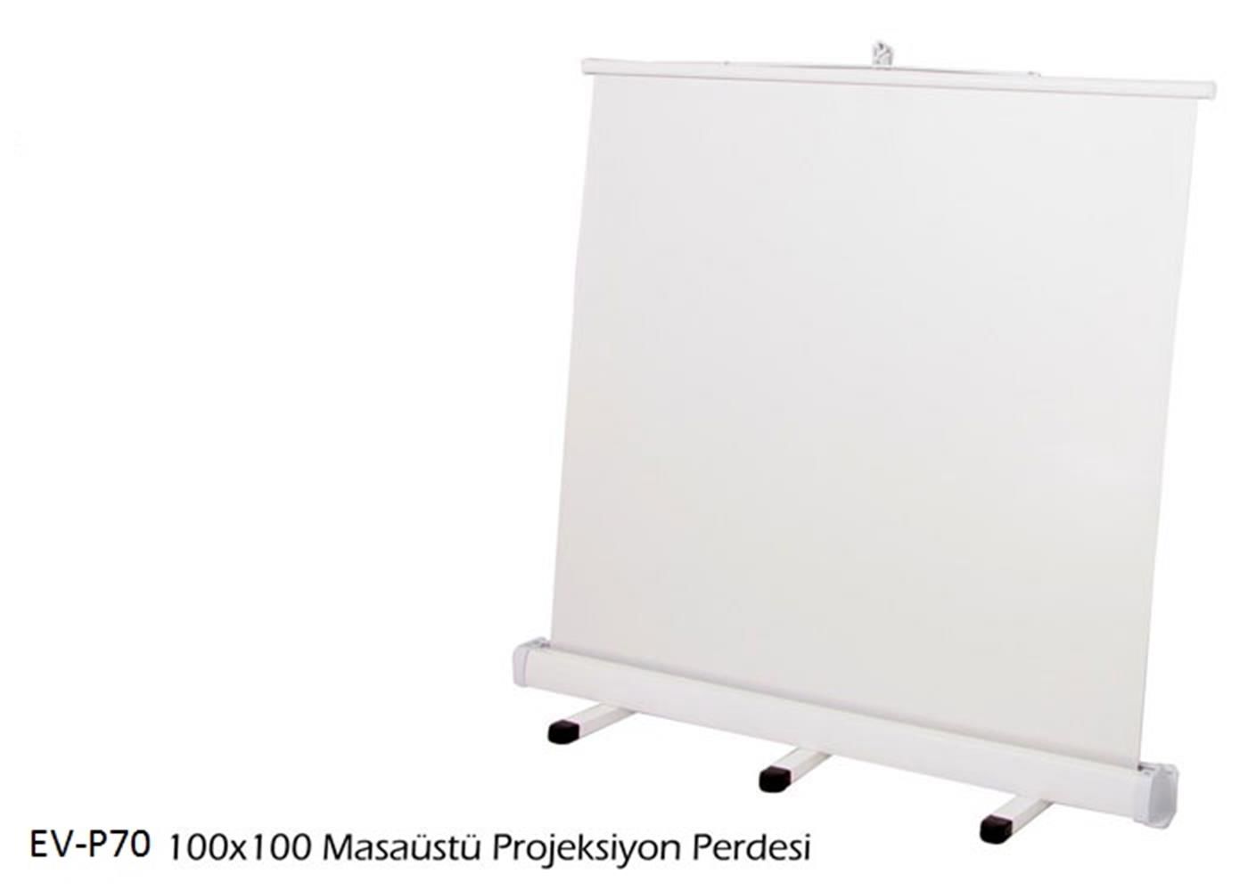 100x100 cm Masaüstü Portatif Projeksiyon Perdesi