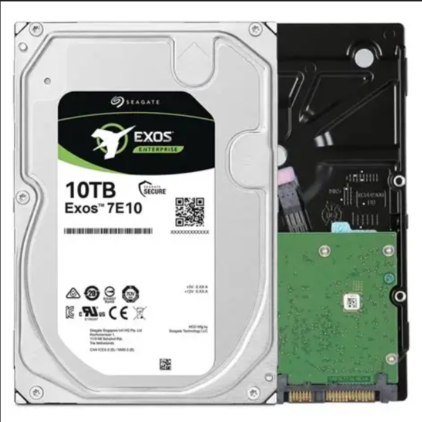Seagate Exos 7E10 ST10000NM000E 10TB 7200RPM 256MB Cache SATA 6Gb/s 3.5'' Kurumsal Veri Merkezi HDD Sabit Disk (İthalat)