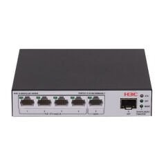 H3C Aolynk S1600V2-6P 4-Port Gigabit PoE + 1-Port Gigabit + 1-Port SFP L2 Yönetilebilir Switch