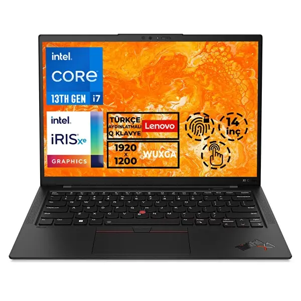 Lenovo ThinkPad X1 Carbon 21HNS8N5TN i7 1355U 32GB DDR5-6400 1TB 14'' FreeDos Dokunmatik Notebook