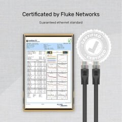 UNITEK CAT6 PATCH KABLO 10MT FLAT 1GBPS, SİYAH (C1813GBK)
