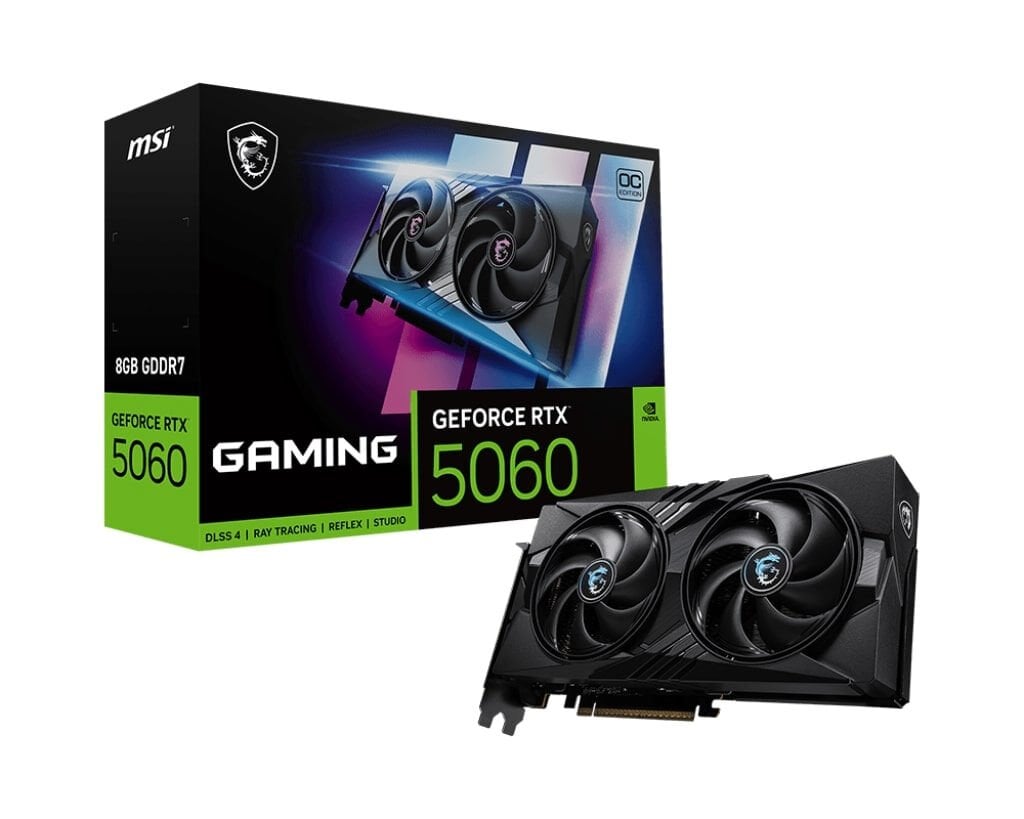 MSI GeForce RTX 5060 Gaming OC 8GB GDDR7 128-Bit DX12 PCIe 5.0 x16 Ekran Kartı