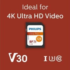 Philips 128GB SDXC 100MB/s Class 10 FM12SD65B/00 Hafıza Kartı