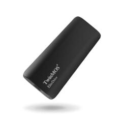 TwinMOS 2TB USB 3.2 Gen 2 Type‑C External SSD (PSSD2TBMEDB) 2TB 3D TLC NAND 450 MB/s Okuma 410 MB/s Yazma Koyu Gri Mini Harici SSD