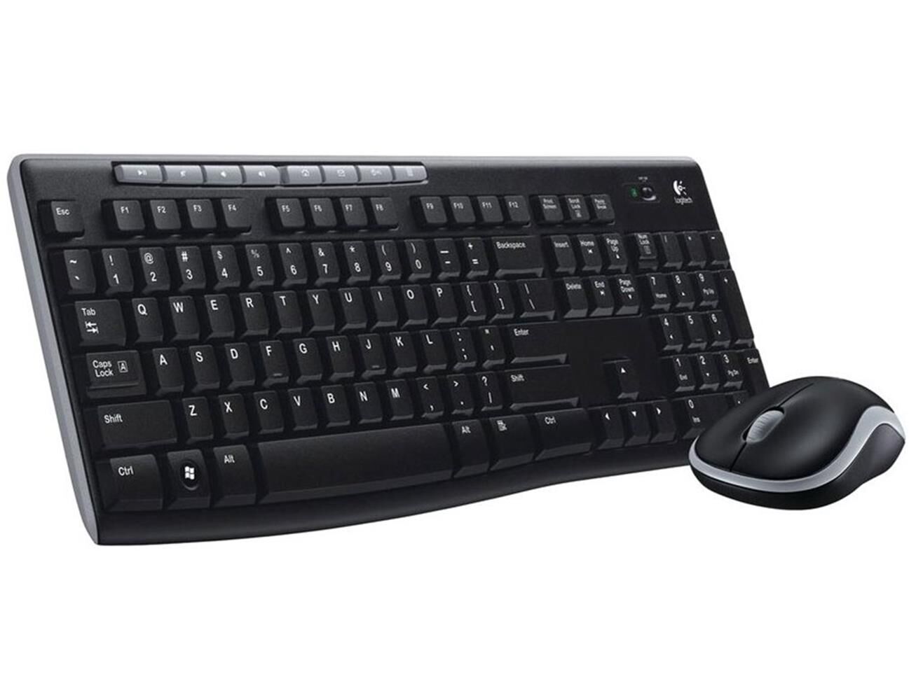 Logitech MK270 2.4GHz USB Nano Alıcılı Q Klavye ve Optik Mouse Kablosuz Set (920-004525)
