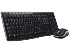 Logitech MK270 2.4GHz USB Nano Alıcılı Q Klavye ve Optik Mouse Kablosuz Set (920-004525)