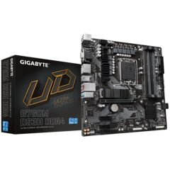 GIGABYTE B760M DS3H DDR4 5133MHz XMP Destekli 4×DIMM 128 GB Dual‑Channel 6+2+1 VRM LGA 1700 mATX Anakart, Intel® B760, 1×VGA, 1×HDMI, 2×DisplayPort, 1×PCIe 4.0 x16, 2×PCIe 4.0×4 M.2, USB‑C 10 Gb/s, 2.5 GbE LAN, Q‑Flash Plus, Smart Fan 6