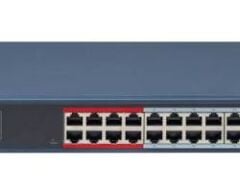 HIKVISION DS-3E1326P-EI(B) 24 PORT 24XFE+2XGE 370W YÖNETİLEBİLİR POE SWİTCH