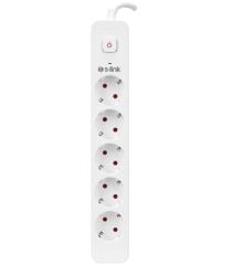 S-link SPG501S 1.5m 1.5mm 100 yüzde  Bakır 750 Joule 5 li Anahtarlı Akım Korumalı Priz