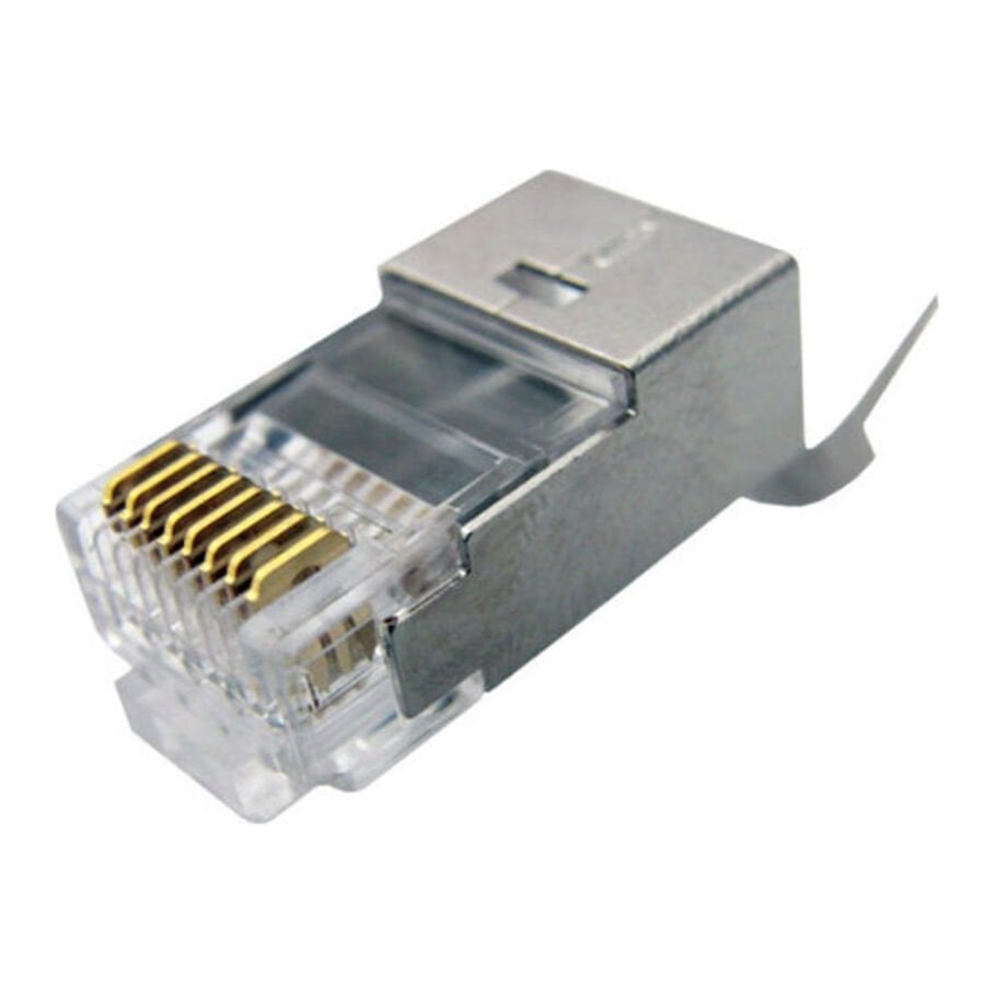 CAT7 / CAT6A / CAT6 FTP Metal Zırhlı Shielded RJ45 Plug Konnektör (8P8C)