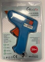 Bafix 20W Mavi Sıcak Silikon Tabancası (7mm İnce Tip Mum Silikon Uyumlu)