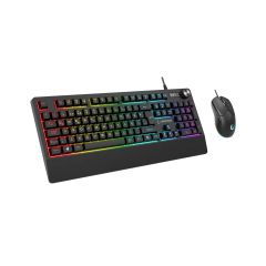 RAMPAGE KM-9858 JAZZY V2 Usb RGB Aydınlatmalı Q 12800 DPI Gaming Klavye Mouse
