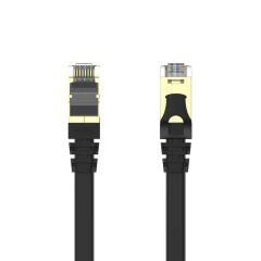 UNITEK CAT7 Patch Kablo 15MT Flat 10GBPS C1897BK‑15M Cat 7 SSTP RJ45 (8P8C) Çift Ekranlı (SSTP) 500 MHz 10 Gbps Flat Patch Kablo Siyah