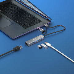 S-LINK SW-U332 Type-C - USB3.0 1000Mbps 3 Port Usb Gigabit Ethernet Adaptör