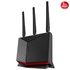 ASUS RT-BE86U WiFi BE6800 3600Mbps Dual-Band Router, AiMesh ve AiProtection Destekli