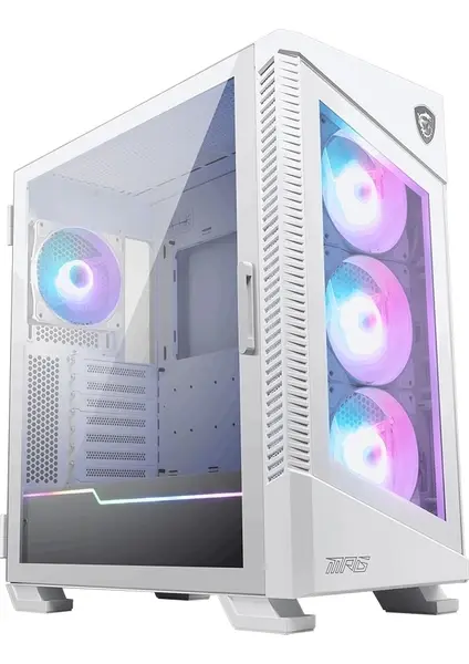 MSI MPG VELOX 100R TG ARGB Beyaz Mid Tower ATX Kasa PSU YOK