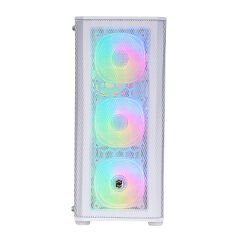 Frisby CM-106 650W 80 Plus Mid-Tower ARGB 4x120mm Fanlı Mesh Panel Beyaz Bilgisayar Kasası