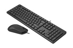 A4 Tech KR-3330S Kablosuz Multimedya Klavye Mouse Seti - Siyah (2.4 GHz)