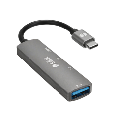 S-LINK SWV-USBC023 4 in 1 Gri Metal TypeC to 2*USB2.0 USB 3.0, PD Type C Adaptör