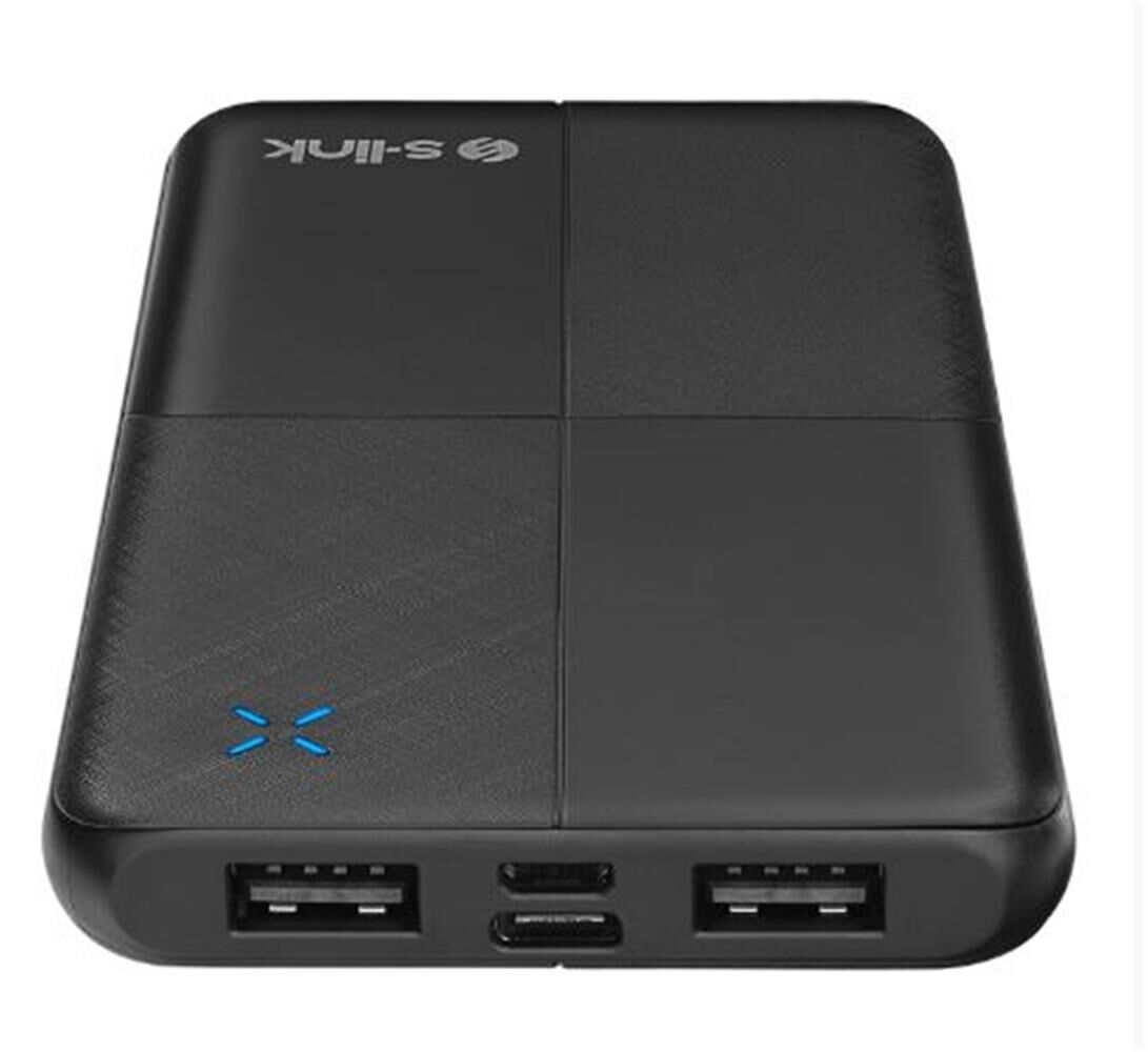 S-link IP-G12N 10000mAh Micro USB + Type-C Giriş/Çıkış Siyah Taşınabilir Pil Şarj Cihazı Powerbank