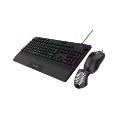 RAMPAGE ECLIPSE Siyah Usb RGB Aydınlatmalı Q Gaming Oyuncu Klavye Mouse Set
