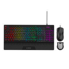 RAMPAGE ECLIPSE Siyah Usb RGB Aydınlatmalı Q Gaming Oyuncu Klavye Mouse Set