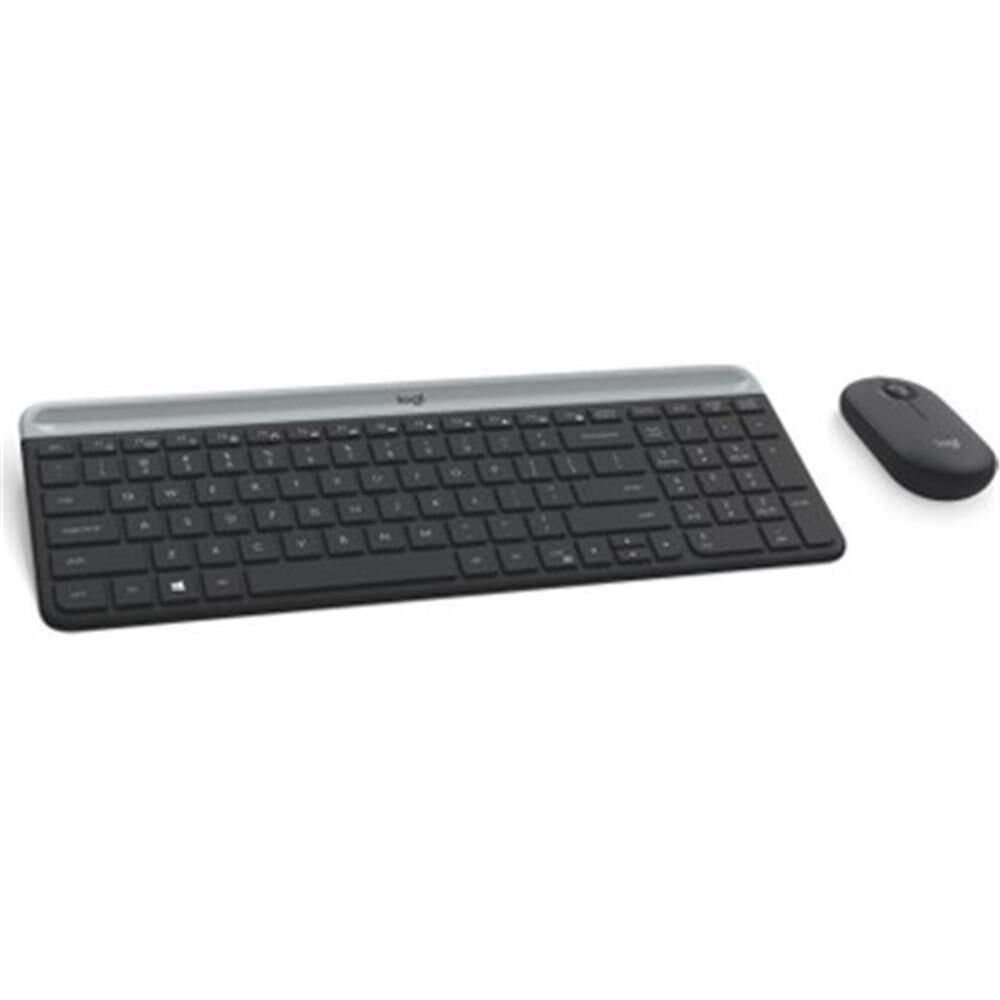 Logitech MK470 Slim Wireless Combo - 920-009435 Türkçe Q Kablosuz Klavye Mouse Seti - Siyah