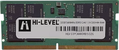 Hi-Level 32GB DDR5 5600MHz CL46 1.1V SODIMM Notebook RAM HLV-SOPC44800D5/32G