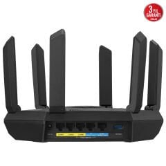 ASUS RT-AXE7800 AXE7800 Tri-Band WiFi 6E (802.11ax) AiProtection Pro 2.5G WAN/LAN 6GHz Destekli Gaming Router