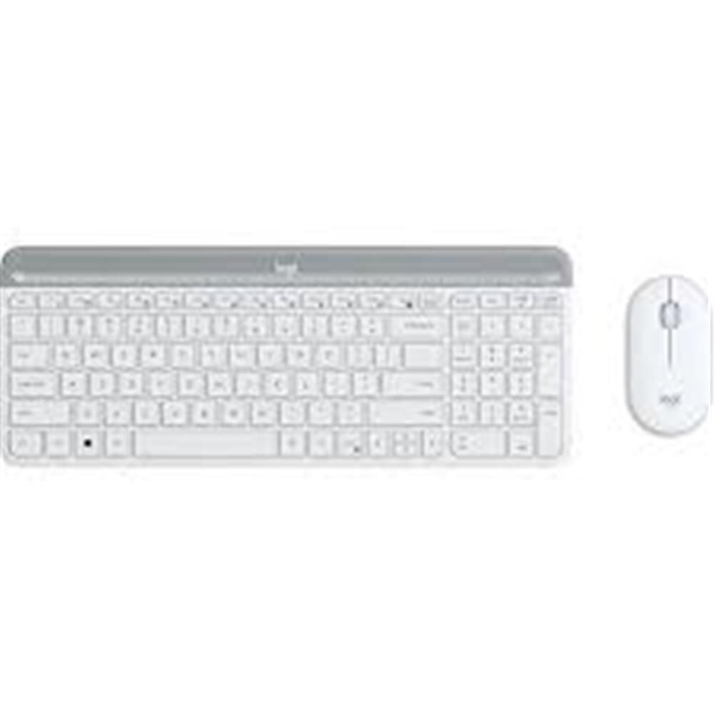 Logitech MK470 Slim Kablosuz Klavye Mouse Seti - Beyaz (920-009436)