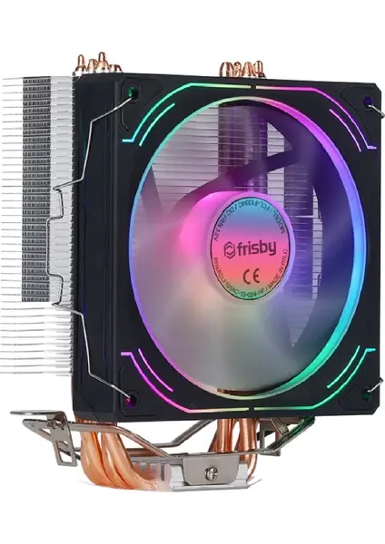 Frisby FCL-F1334C ARGB 120mm 4 Bakır Isı Borulu Intel 1851 / AM5 Uyumlu Kule Tipi CPU Soğutucu