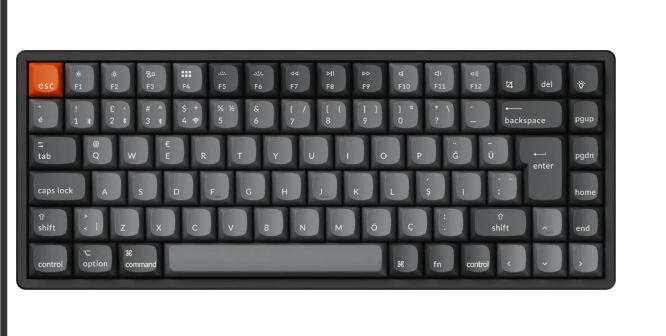 Keychron K2 Max K2M-J1-TR RGB Hot-Swap Kablosuz Mekanik Gaming Klavye Red Switch Türkçe Q