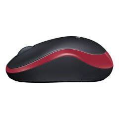 Logitech M185 2.4 GHz Kablosuz Optik Mouse - Kırmızı/Gri (910-002237)